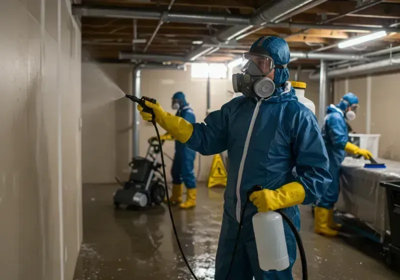 Basement Sanitization and Antimicrobial Treatment process in Westville, NJ